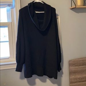 black turtle neck anthropologie sweater